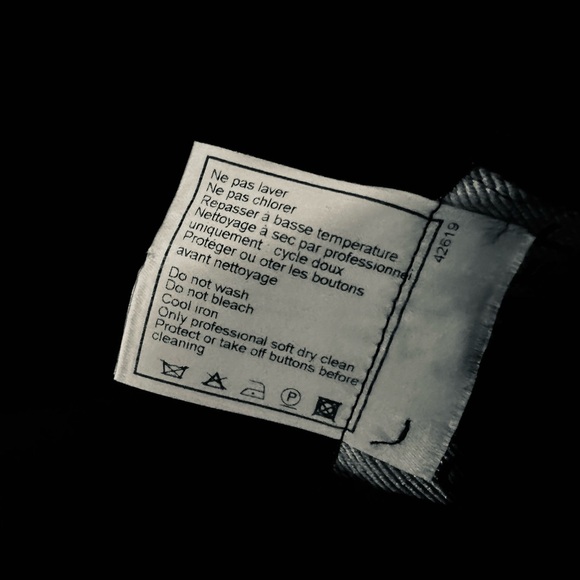 CHANEL Black Pleated V‑Neck Button-Front Midi Dress - Picture 8 of 10